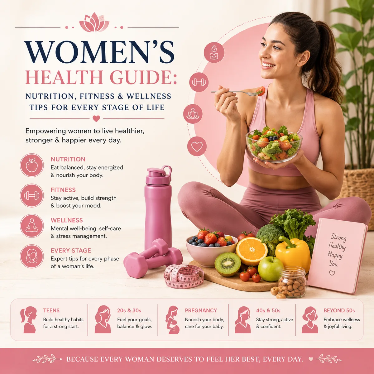 Women's Health Guide: Nutrition, Fitness & Wellness Tips for Every Stage of Life