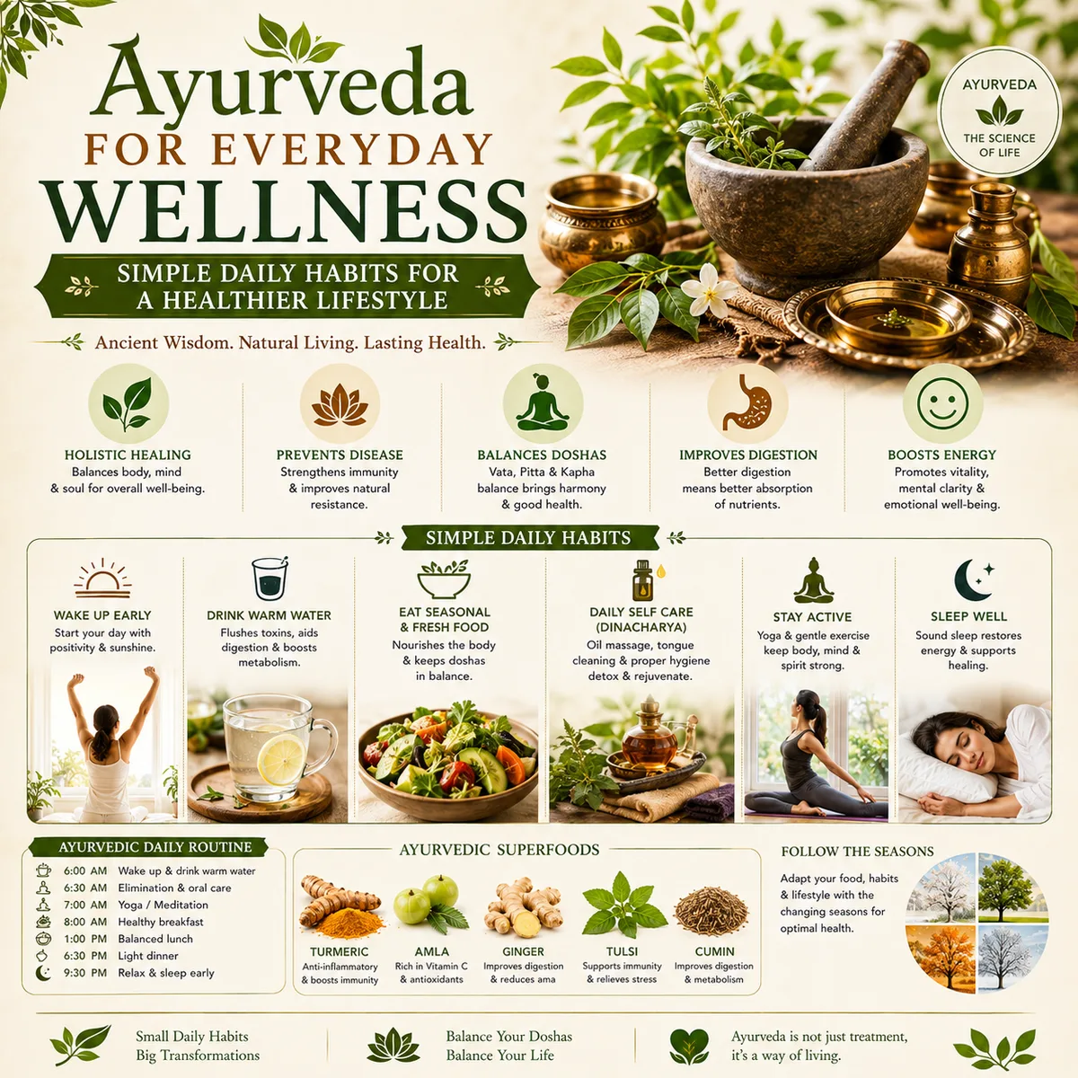 Ayurveda for Everyday Wellness: Simple Daily Habits for a Healthier Lifestyle