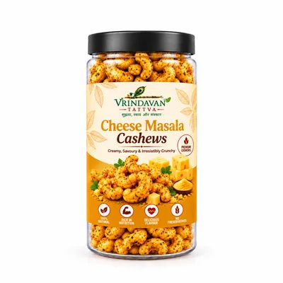 🧀 Cheese Masala Cashews — creamy & savoury 100g