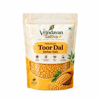 Vrindavan Tattva Organic Toor Dal (Pigeon Peas) 500g