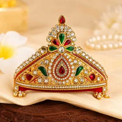 Laddu Gopal Mukut (Crown) (2 no.) GOLDEN