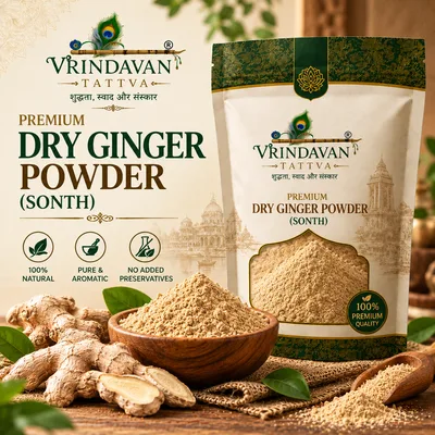 Vrindavan Tattva Premium Dry Ginger Powder (Sonth) dry ginger 100g