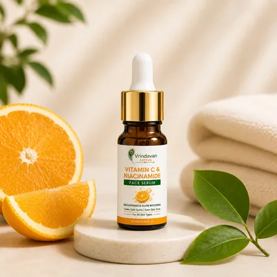 Vrindavan Rasa Vitamin C & Niacinamide Face Serum  10ml Pack Of 1