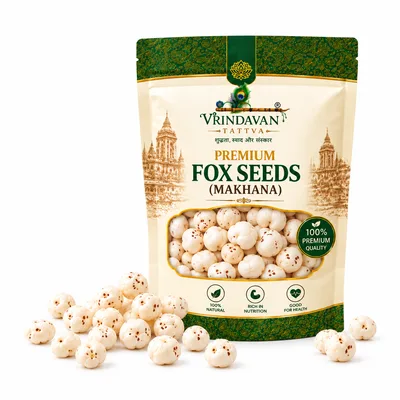 Vrindavan Tattva Premium Fox Nuts (Makhana) – 100% Natural & Rich in Nutrients 250g