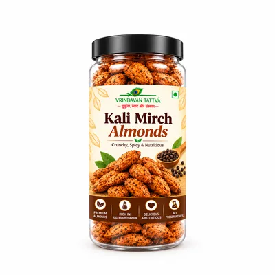 Vrindavan Tattva Kali Mirch Almonds 100g
