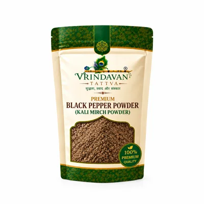Vrindavan Tattva Premium Black Pepper Powder – Kali Mirch Powder 100g