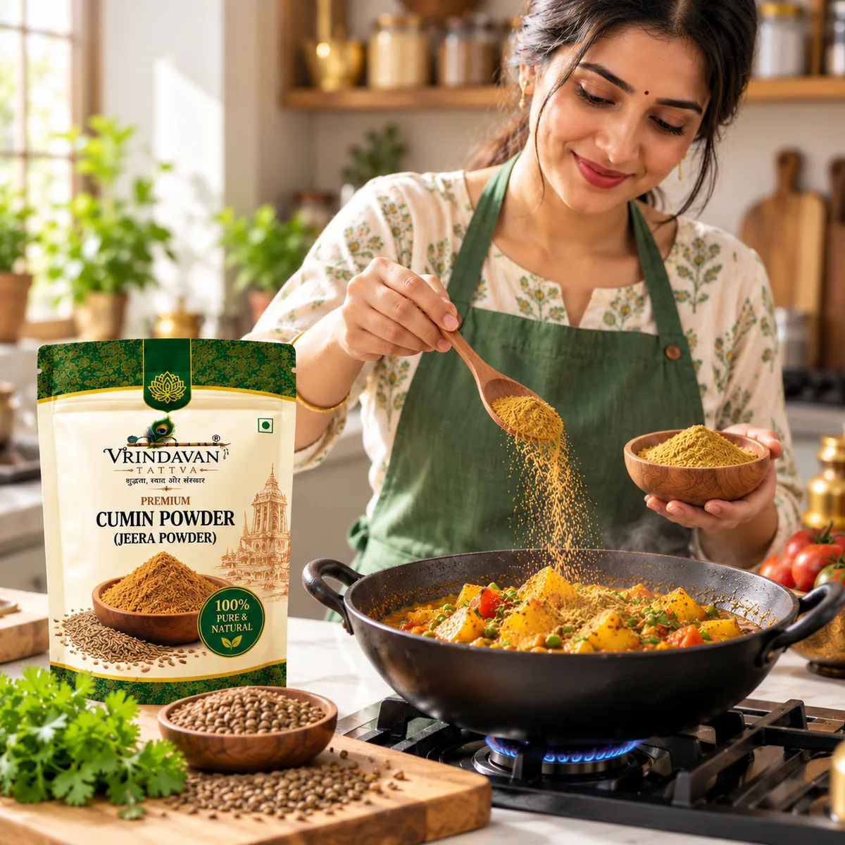 Vrindavan Rasa Premium Cumin Powder (Jeera Powder) 100g thumbnail 3