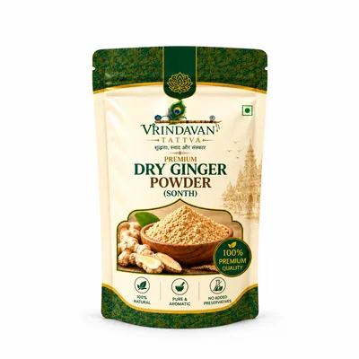Vrindavan Tattva Premium Dry Ginger Powder (Sonth) dry ginger 100g