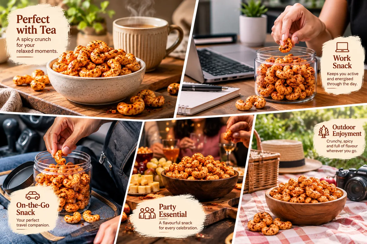 Vrindavan Tattva Peri Peri Cashews 100g thumbnail 4