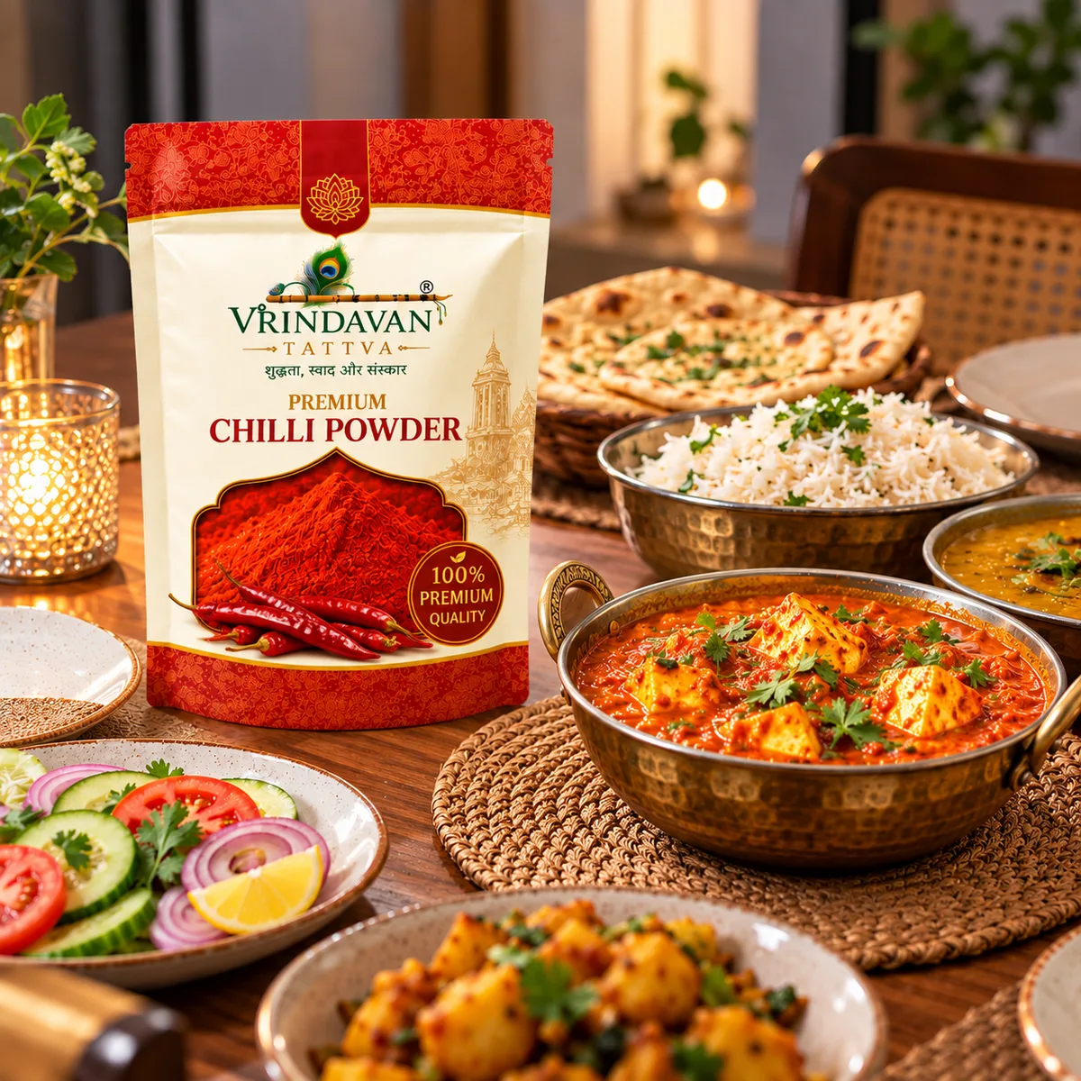 Vrindavan Tattva Premium Red Chilli Powder (Lal Mirch Powder) 100g thumbnail 4