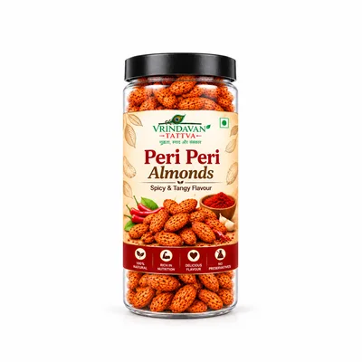 Vrindavan Tattva Premium   Peri Peri Almonds  100g