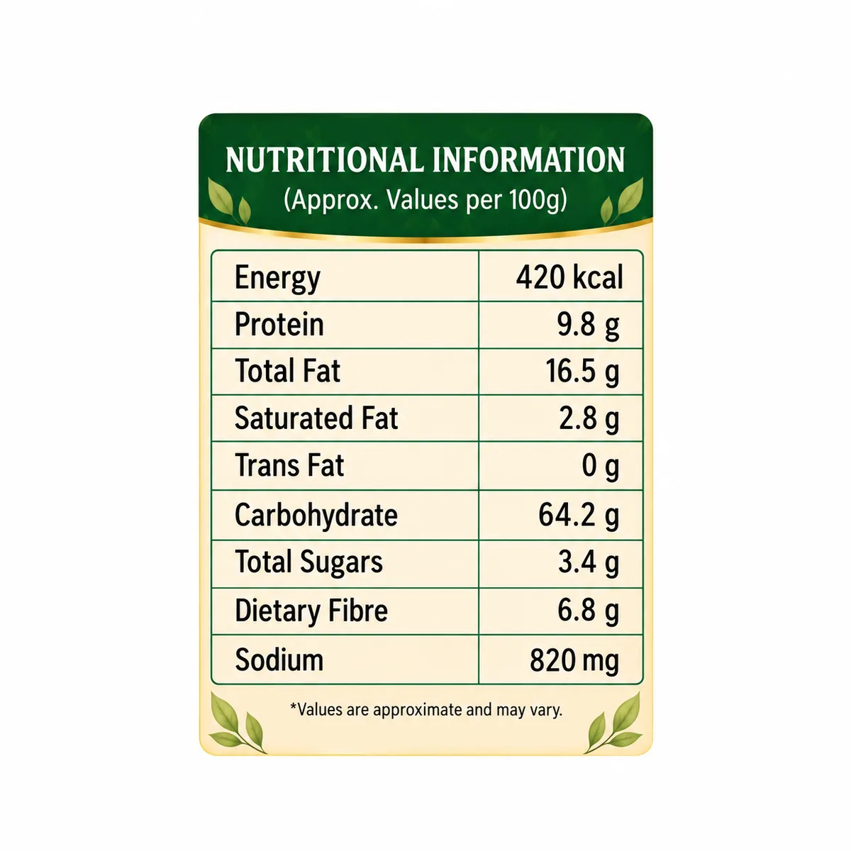 Vrindavan Tattva Premium Achari Tadka Makhana 100g thumbnail 3