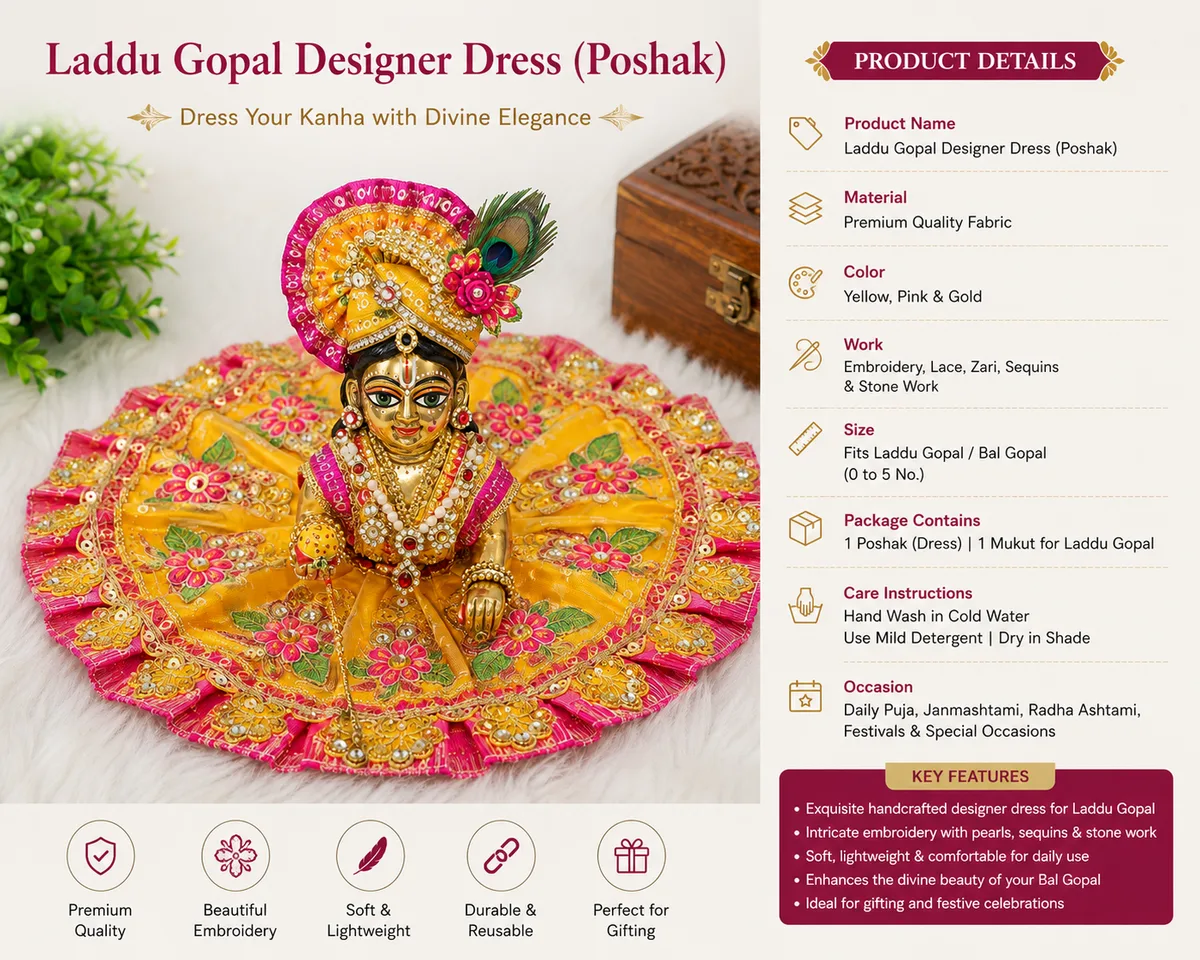 Laddu Gopal Dress (Poshak) thumbnail 2