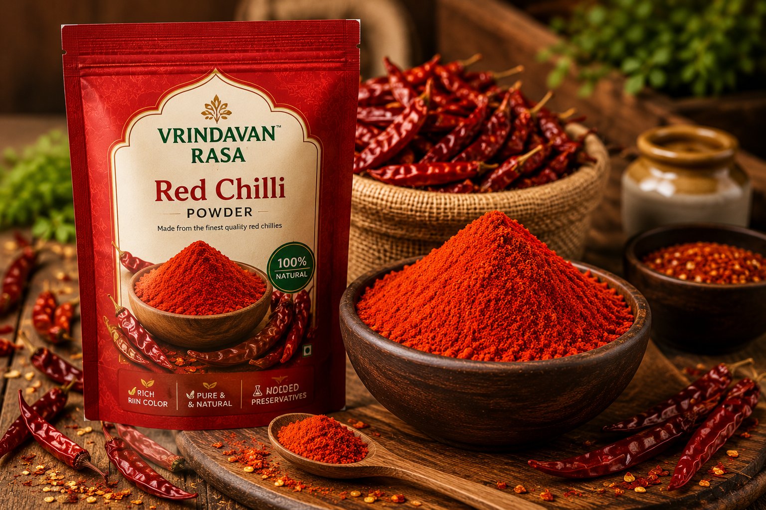 Vrindavan Rasa Premium Red Chilli Powder 100g